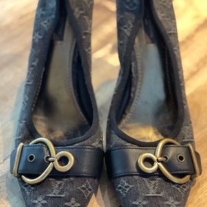Louis Vuitton Denim Pumps 39.5